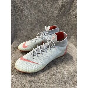 NIKE MERCURIAL SUPERFLY VI ELITE FG WOLF GREY/LIGHT CRIMSON/PURE PLATINUM Size 7